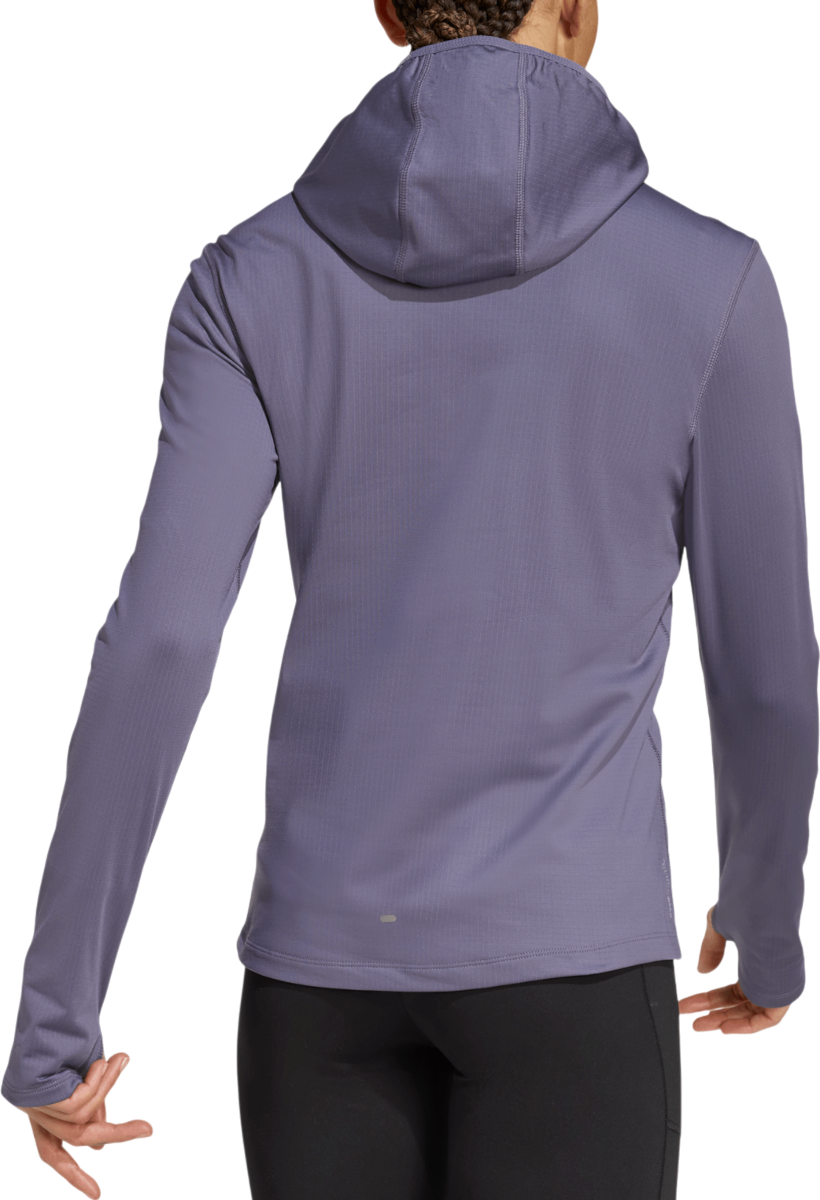 Суитчър adidas Originals Own the Run Hooded Running Top Лилаво | jw9652, 1