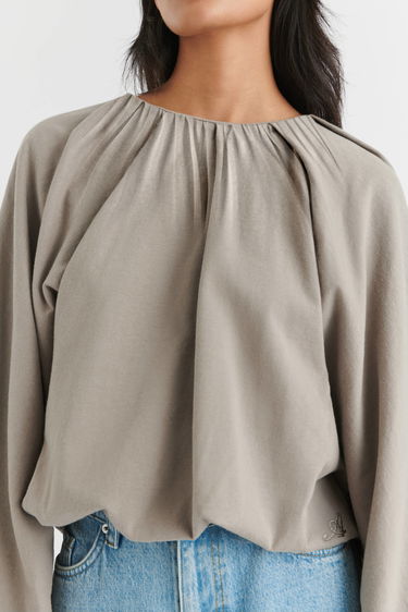 Пуловер AXEL ARIGATO Sade Gathered Pullover Кафяво | A2109002, 5