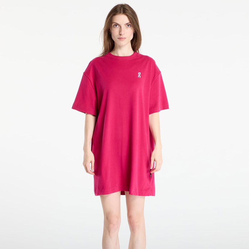 Pокля On Running Club Oversized T-Shirt Dress Розово | 1WF11193538