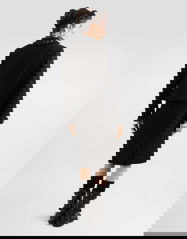 Яке Dolce & Gabbana Dolce & Gabbana Stretch Mat Embellished Short Jacket Черно | F27GGZFUCDQN0000, 2