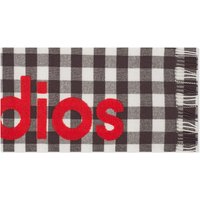 Шал Acne Studios Veda Logo Check Scarf Сиво | CA0262-DJ3, 1