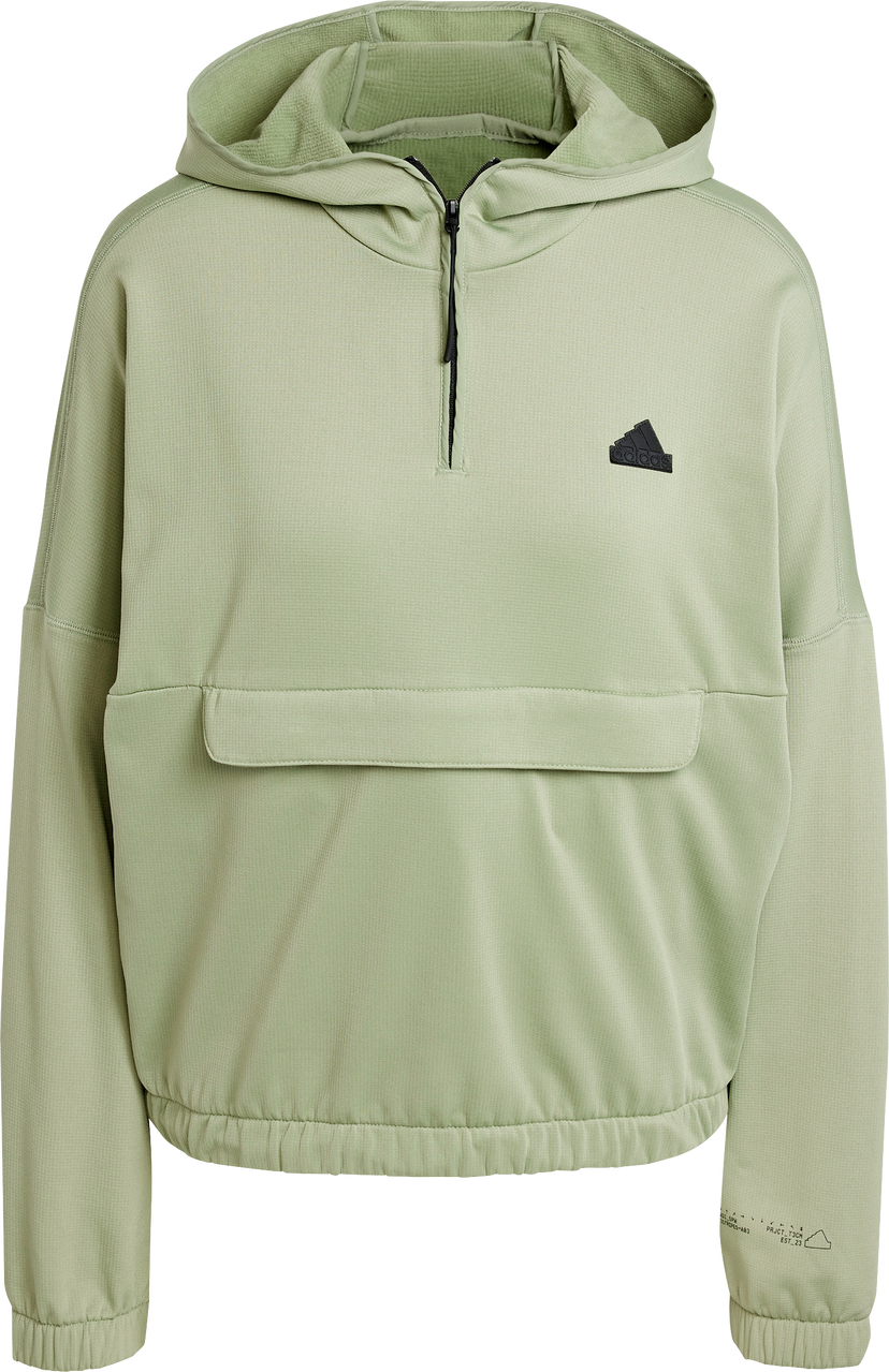 Суитчър adidas Performance adidas Sportswear City Escape Fleece Hoodie Зелено | iw5216