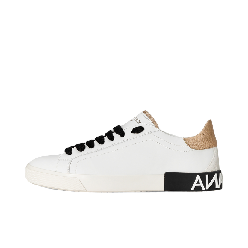 Кецове и обувки Dolce & Gabbana Portofino Vintage Calfskin Leather Бяло | CK2203AM78089662