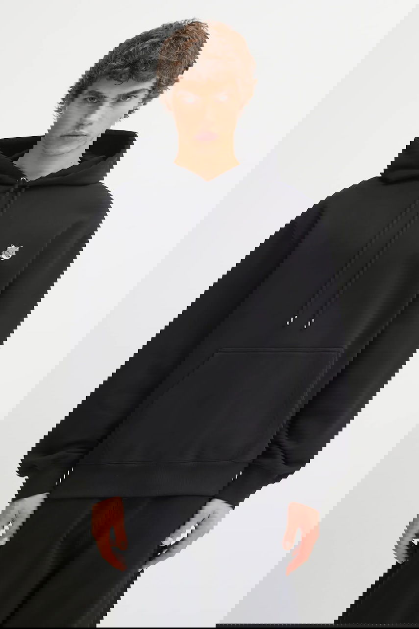 Суитчър MAISON KITSUNÉ Fox Head Comfort Plain Hoodie Черно | PM00703KM0341, 0