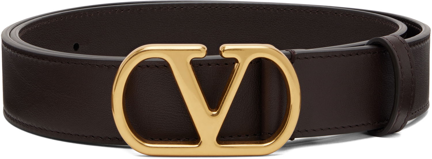 Колани Valentino Valentino Garavani VLogo Signature Calfskin Belt Кафяво | 7Y2T0SM3IYR, 0