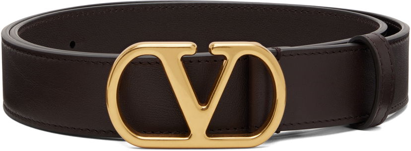 Колани Valentino Valentino Garavani VLogo Signature Calfskin Belt Кафяво | 7Y2T0SM3IYR
