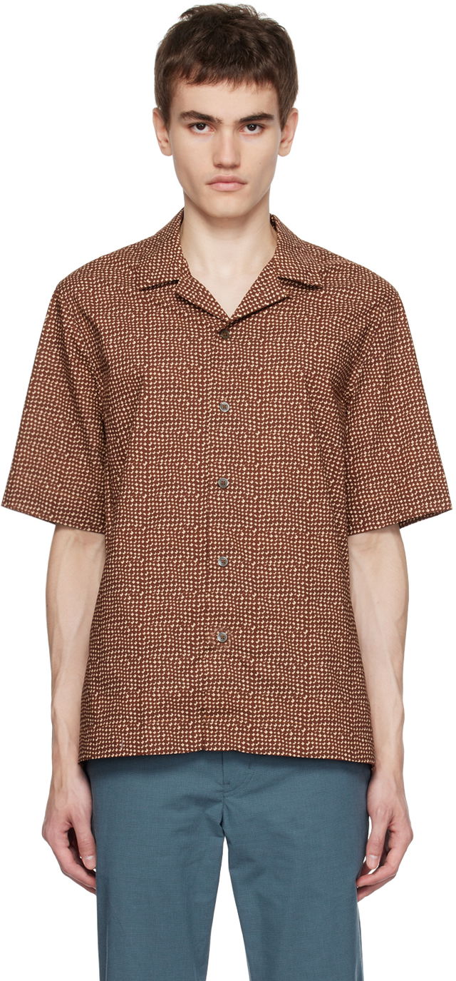 Paul Smith Mini Tile Short Sleeve Button-Up Shirt