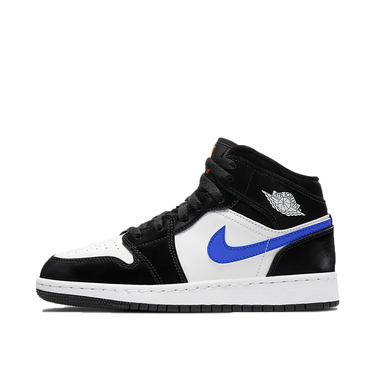Кецове и обувки Jordan Air Jordan 1 Mid GS "Black Racer Blue" Черно | 554725-084, 1