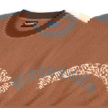 Суитчър Pleasures Mars Sherpa Crewneck Brown Кафяво | P23SP019-BROWN, 7