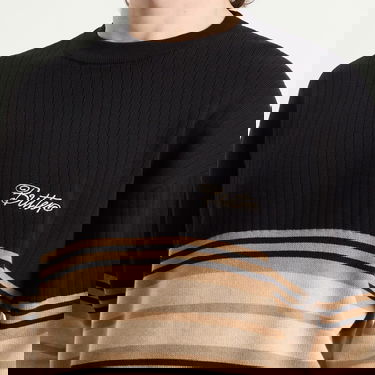 Пуловер Butter Goods Crest Knit Jumper, Size Large Черно | BG253301-BLK, 5