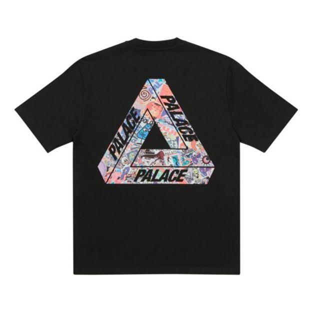 Тениска Palace Palace Tri-Sticker Logo Graphic T-Shirt Черно | P21TS106, 0