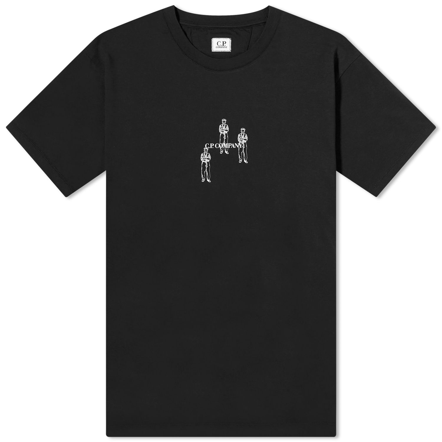 Тениска C.P. Company 30/1 Jersey Relaxed Graphic T-Shirt Черно | CMTS143A-006586W-999, 0
