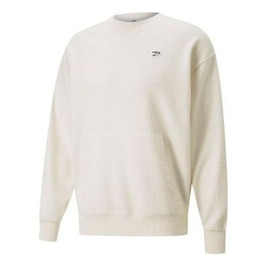 Пуловер Puma Downtown Waffle Crewneck Sweatshirt Бяло | 537730-99, 0