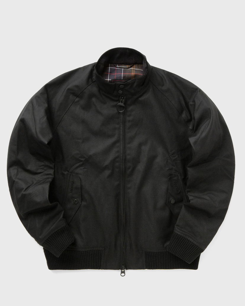 Яке бомбър Barbour Porton Wax Bomber Jacket Черно | MWX2237BK11