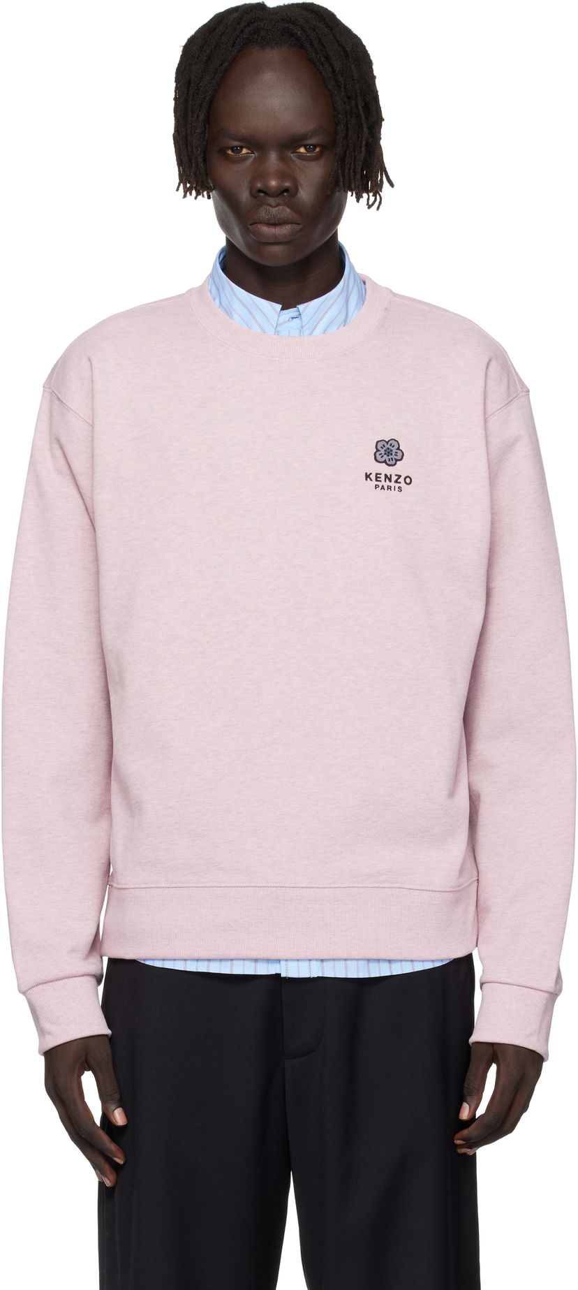 Суитчър KENZO Kenzo Paris 'Boke Flower' Embroidered Sweatshirt Розово | FF65SW2544MC