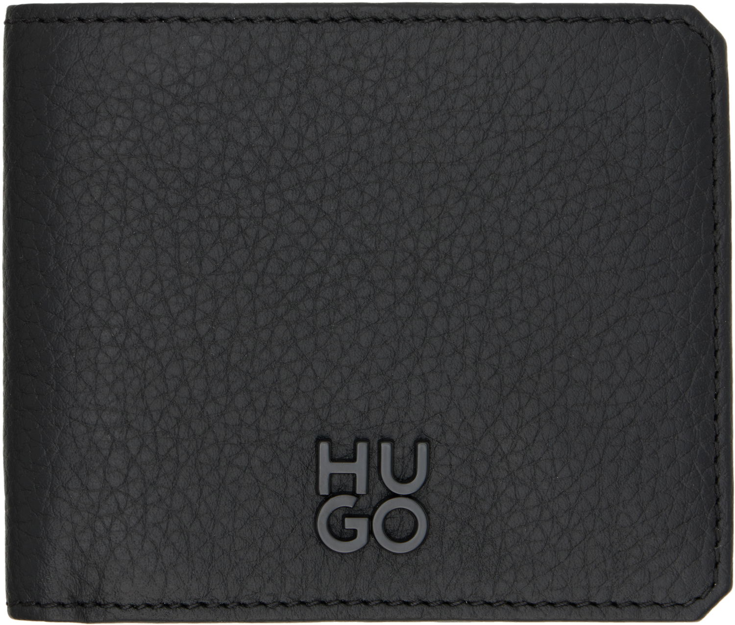 Портфейл BOSS Leather Wallet Черно | 50541984, 0