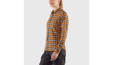 Риза FJÄLLRÄVEN Ovik Flannel Shirt Бургунди | F89833-410-021, 3