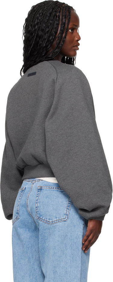 Суитчър Fear of God ESSENTIALS Holiday Embossed 90s Raglan Crewneck Sweatshirt Сиво | 192HO257831FW, 2