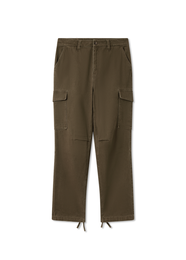 Abbot Cargo Trousers with Drawstring Hems