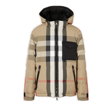 Пухо яке Burberry Reversible Check Puffer Jacket Бежово | 8033115, 0