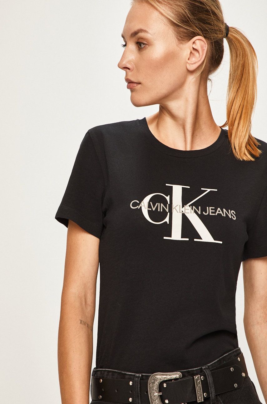 Тениска CALVIN KLEIN Tee Черно | J20J207878, 0