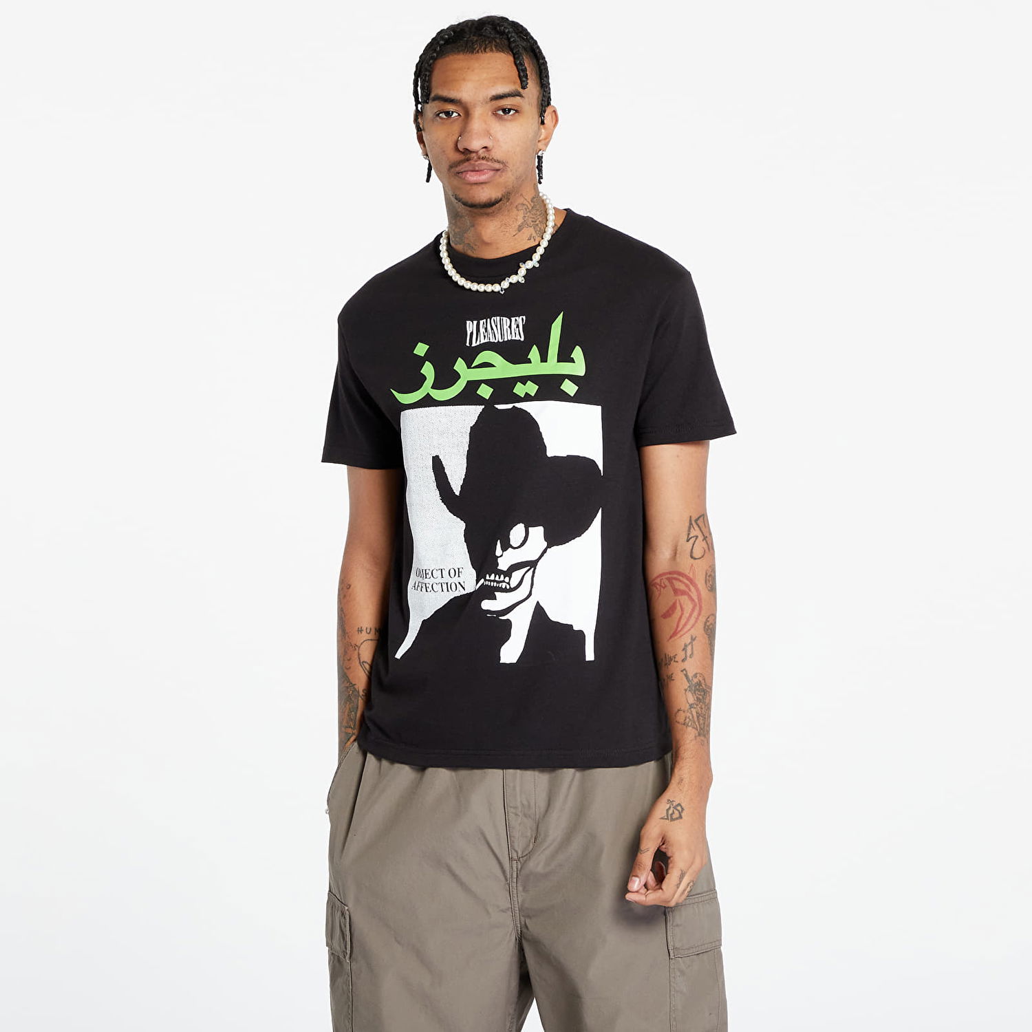 Тениска Pleasures Affection T-Shirt Черно | P23W053 BLACK, 0