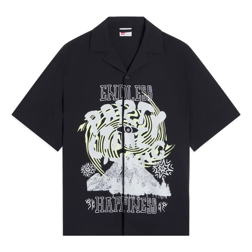 Риза Li-Ning Endless Summer Festival Graphic Shirt Черно | ASHS889-2
