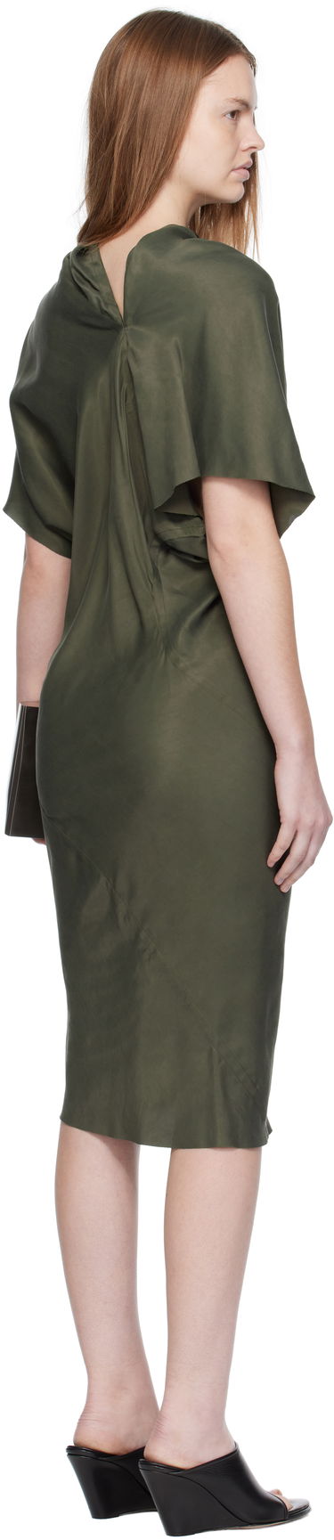 Pокля Rick Owens Rick Owens Seb Midi Dress Зелено | RP02E4543 HSCH, 2