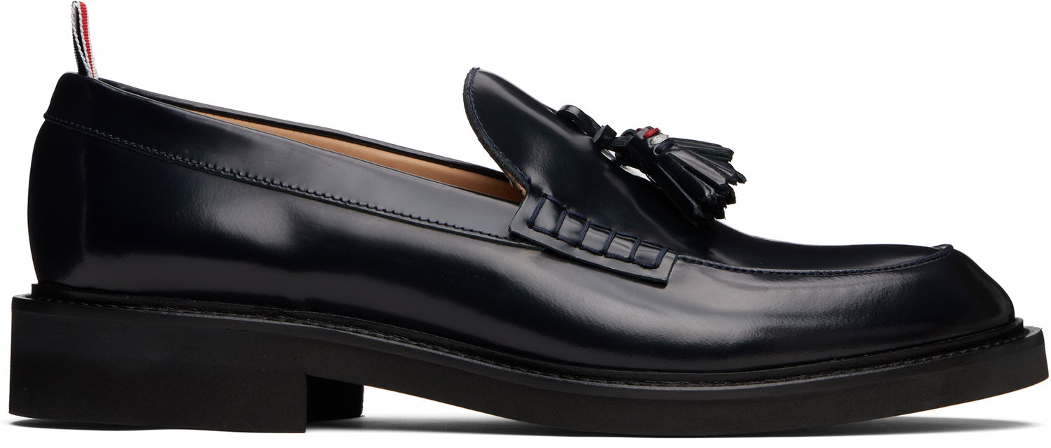 Грижа за обувките Thom Browne Thom Browne Leather Tassel Loafers Тъмно синьо | MFL069C-L0043, 0