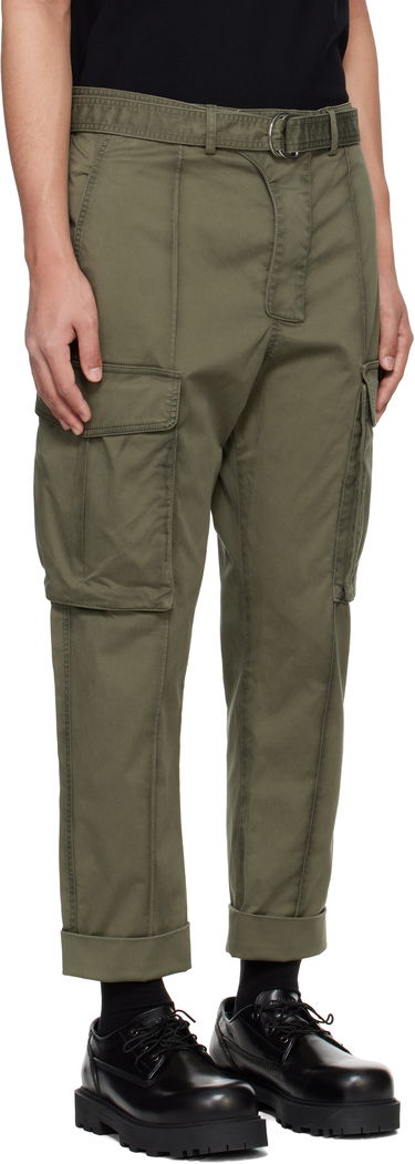 Карго панталони Balmain Balmain Tailored Slouch Cargo Pants Зелено | EH1PQ340CF87, 1
