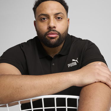 Поло тениска Puma Essentials Logo Pique Polo Черно | 682552_01, 1
