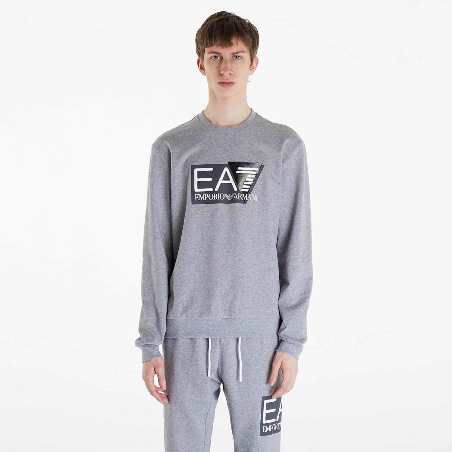 Суитчър Emporio Armani EA7 Felpa Medium Grey Melange Сиво | 3DPM60PJ05Z3905, 0