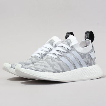 Кецове и обувки adidas Originals NMD_R2 Primeknit "White Black Pink" W Сиво | BY9520, 1