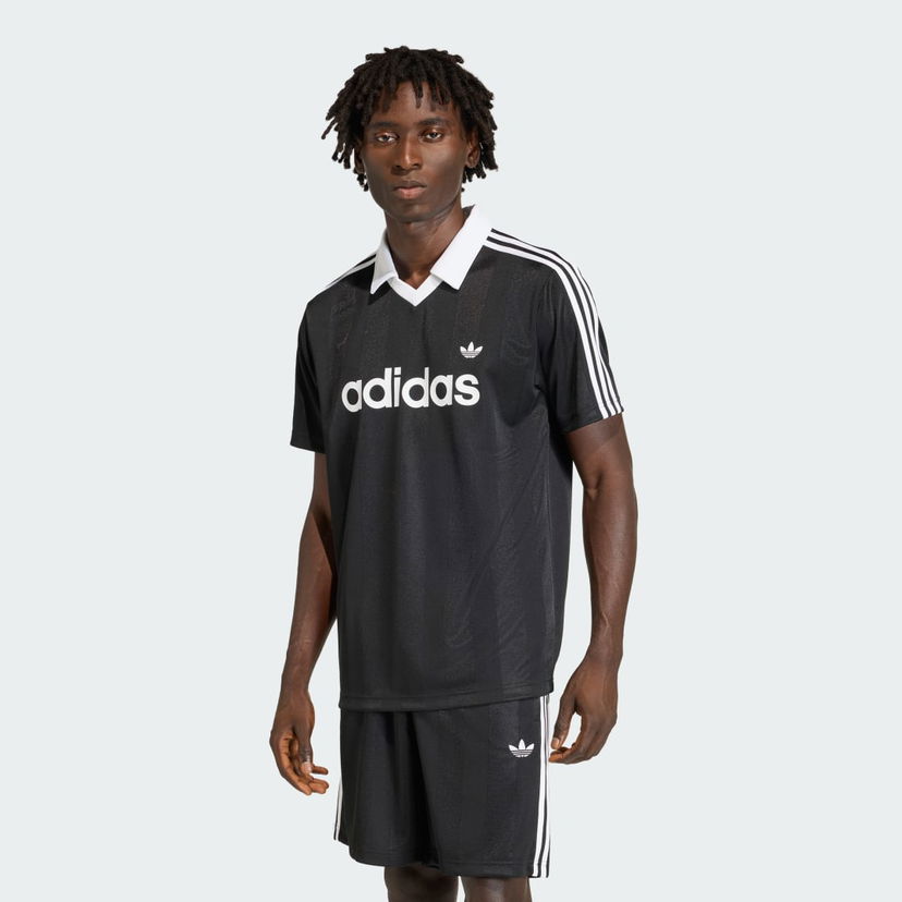 Фланелка adidas Performance Archive Collar Engineered Jersey Черно | KE3584