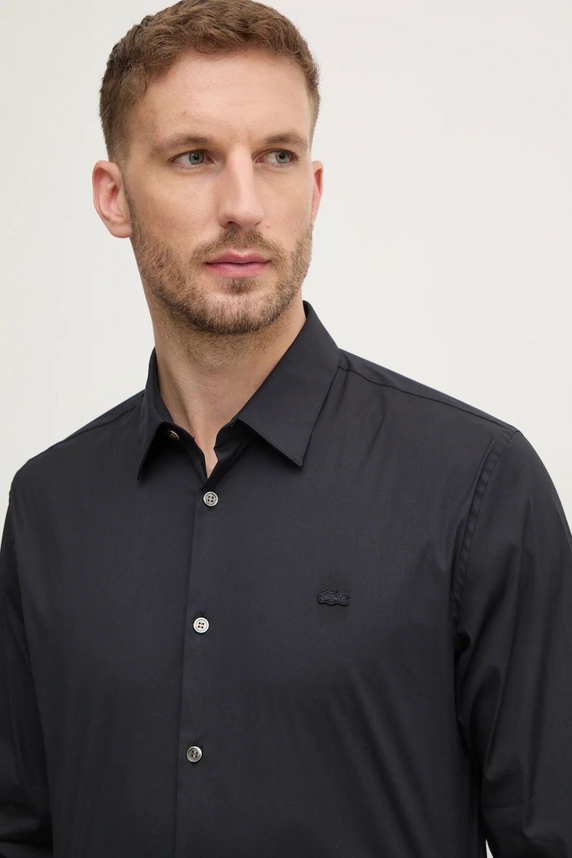 Риза Lacoste Lacoste Slim Fit Shirt with Classic Collar Черно | CH5253