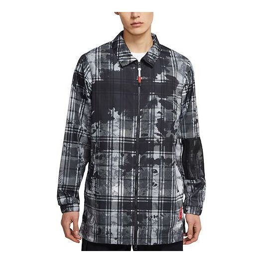 Палта Nike Kyrie Loose Fit Plaid Woven Jacket Черно | CK6752-010