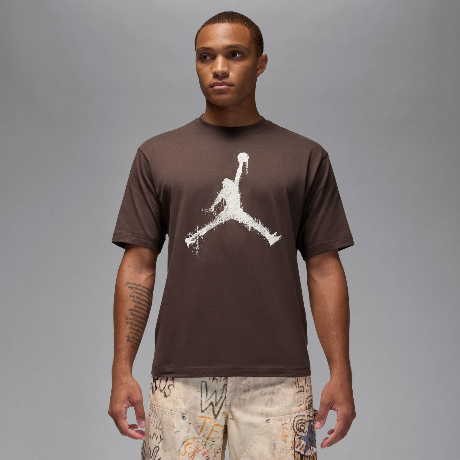 Тениска Jordan Jordan Brooklyn Jumpman T-Shirt Кафяво | HQ8925-237, 1