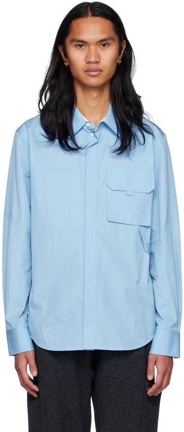 Риза Helmut Lang Helmut Lang Cargo Pocket Shirt Синьо | M10HM504, 0