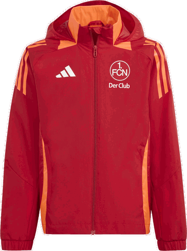 Ветровка adidas Originals 1.FC Nürnberg Hooded All-Weather Jacket Червено | 5fcnir9526, 0