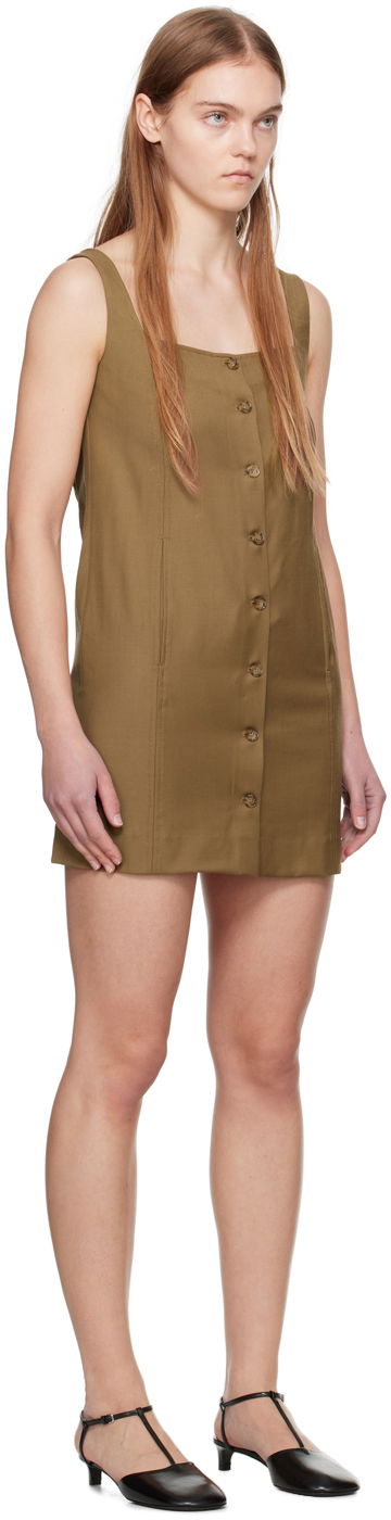 Pокля Loulou de Saison Loulou de Saison Idon Button-Front Minidress Черно | IDON, 4
