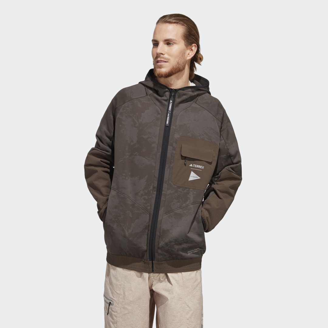 Яке adidas Performance Terrex x and wander Fleece Jacket Кафяво | HR7140, 0