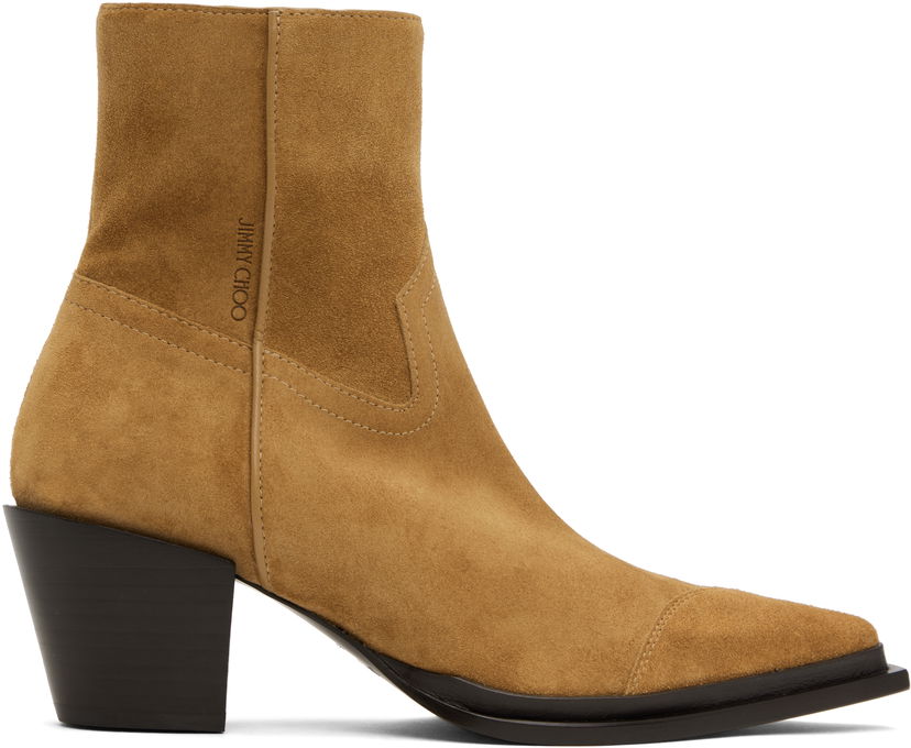 Грижа за обувките Jimmy Choo Jimmy Choo Cece Ankle Boots Кафяво | CECE AB 60 SVV