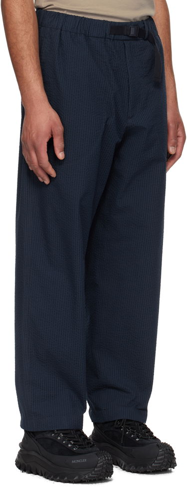 Панталони Moncler Moncler Seersucker Belted Trousers Тъмно синьо | K10912A00038598JC, 1