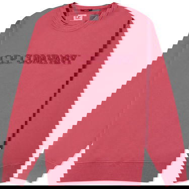 Суитчър C.P. Company Cotton Diagonal Fleece Logo Sweatshirt Червено | CMSS096A-110044R-577, 0