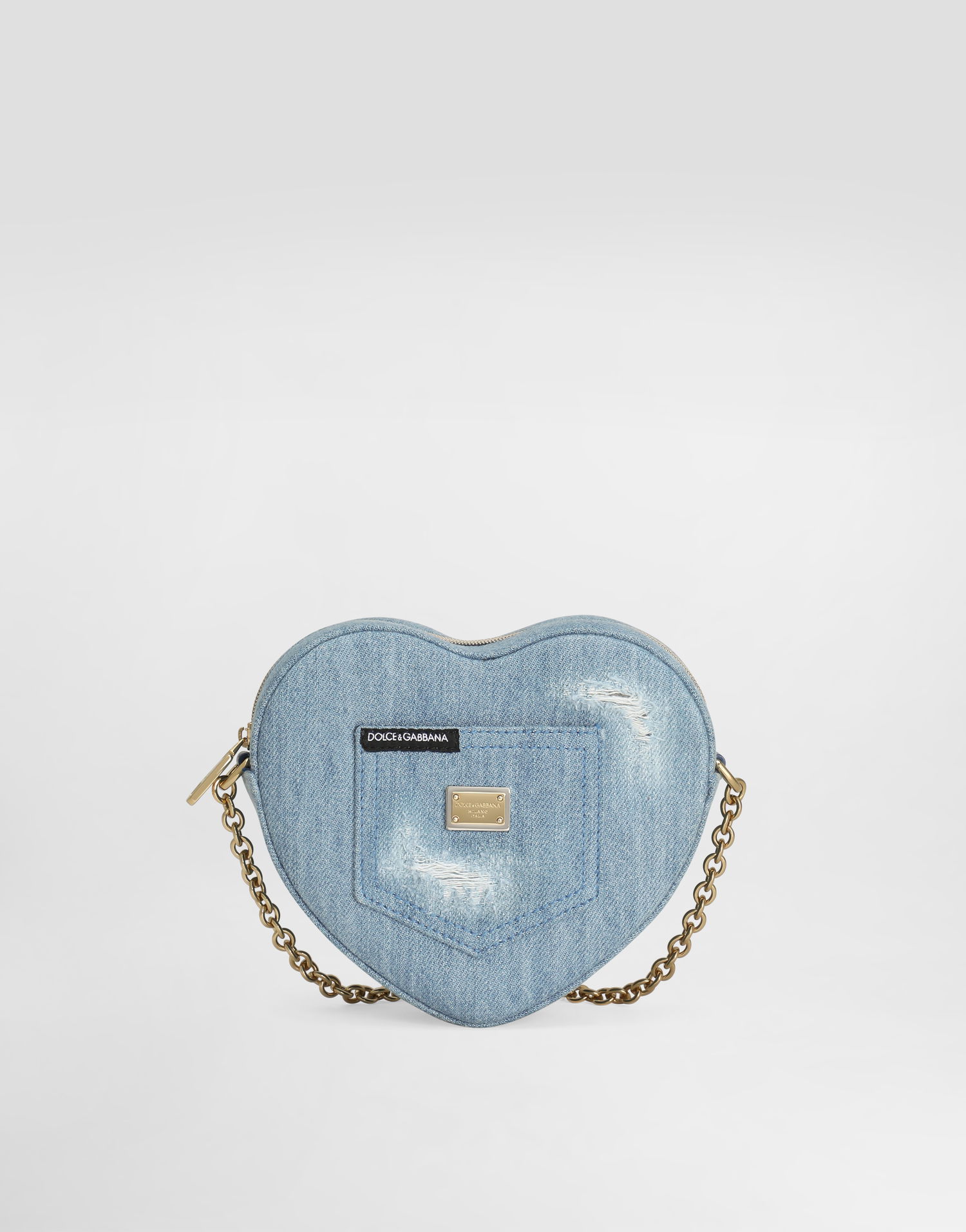 Дамска чанта Dolce & Gabbana Dolce & Gabbana Dg Girlie Denim Heart Bag Синьо | EB0260A48018X061, 0