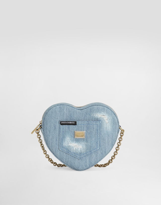 Dolce & Gabbana Dg Girlie Denim Heart Bag