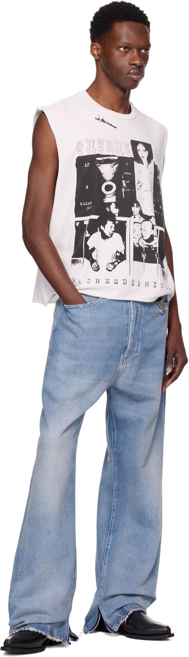 Тениска Enfants Riches Déprimés Enfants Riches Déprimés Endless Blockades Graphic Cut Off T-Shirt Бяло | 010-835, 3
