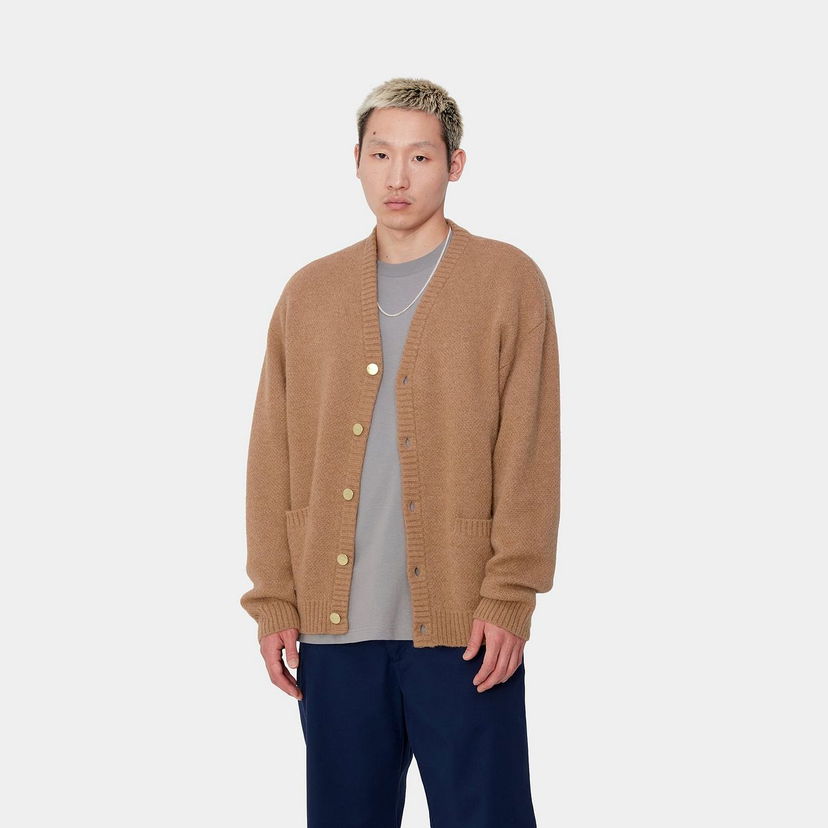 Пуловер Carhartt WIP Knit Cardigan Кафяво | I033914_8