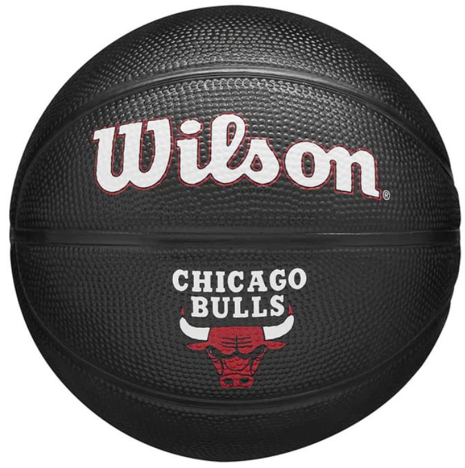 Спортна екипировка Wilson Tennis NBA Chicago Bulls Mini Tribute Basketball Черно | wz4017602xb