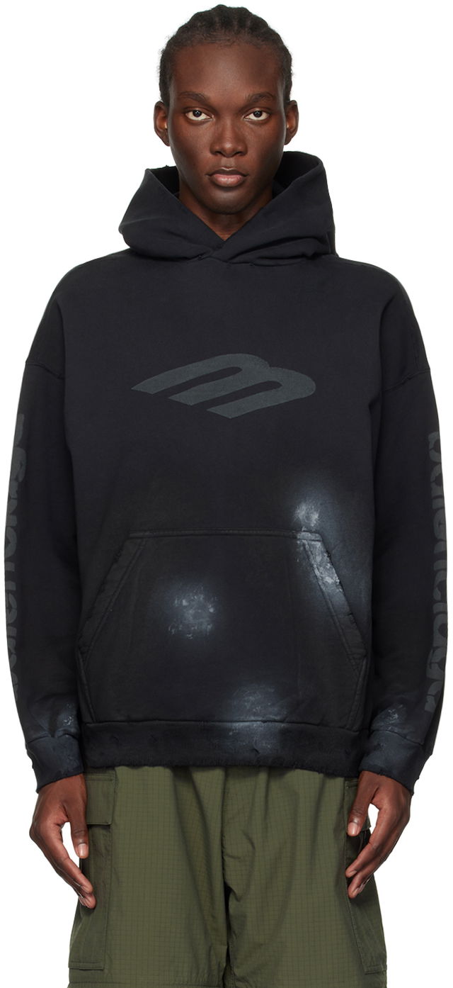 Black 3B Stencil Hoodie